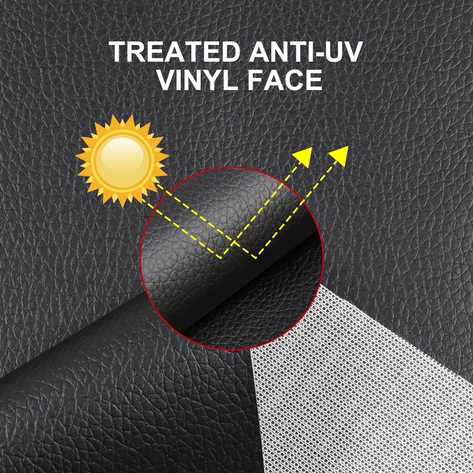 An application scenario or product detail of synthetic leather fabric by the yard - Image 8