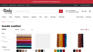 Tandy Leather - Soft Suede Pigskin Sale