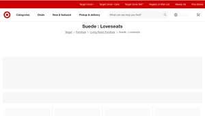 Target - Suede Loveseats and Settees