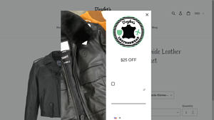 Taylor's Leatherwear - Pittsburgh Cowhide Leather Motorcycle Jacket