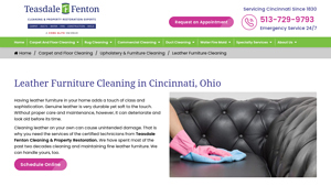 Teasdale Fenton - Leather Furniture Cleaning Services