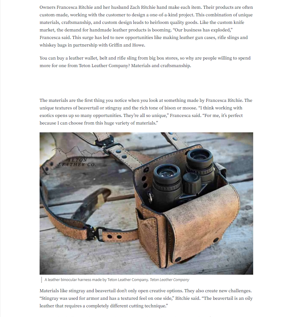 An application scenario or product detail of teton leather company - Image 14