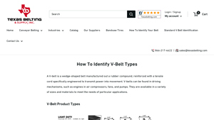 Texas Belting - V-Belt Types