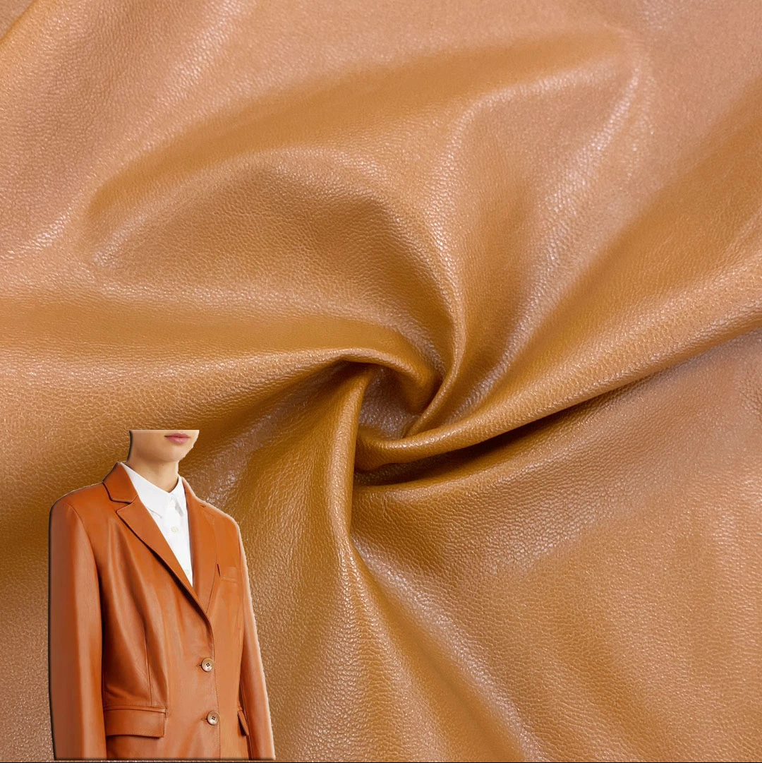 An application scenario or product detail of textured leather fabric - Image 14
