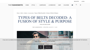 The Fashionisto - Types of Belts for Men