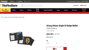 The Fire Store - Credit Card Hidden Badge Wallet