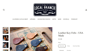 The Local Branch - Handmade Leather Key Fobs