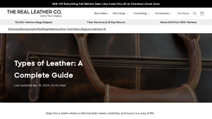 The Real Leather Company - Premium Leather Products