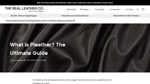 The Real Leather Company - Pleather