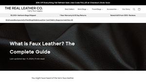 The Real Leather Company - Faux Leather Solutions