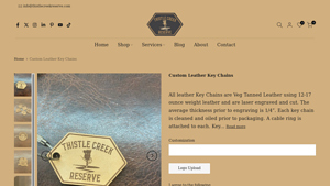 Thistle Creek Reserve - Custom Leather Key Chains