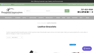Thoughtful Impressions - Personalized Leather Bracelets