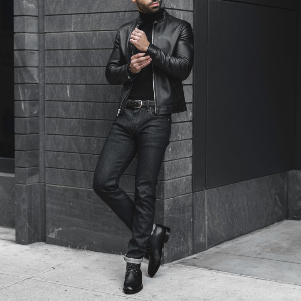 An application scenario or product detail of thursday boot company leather jacket - Image 5
