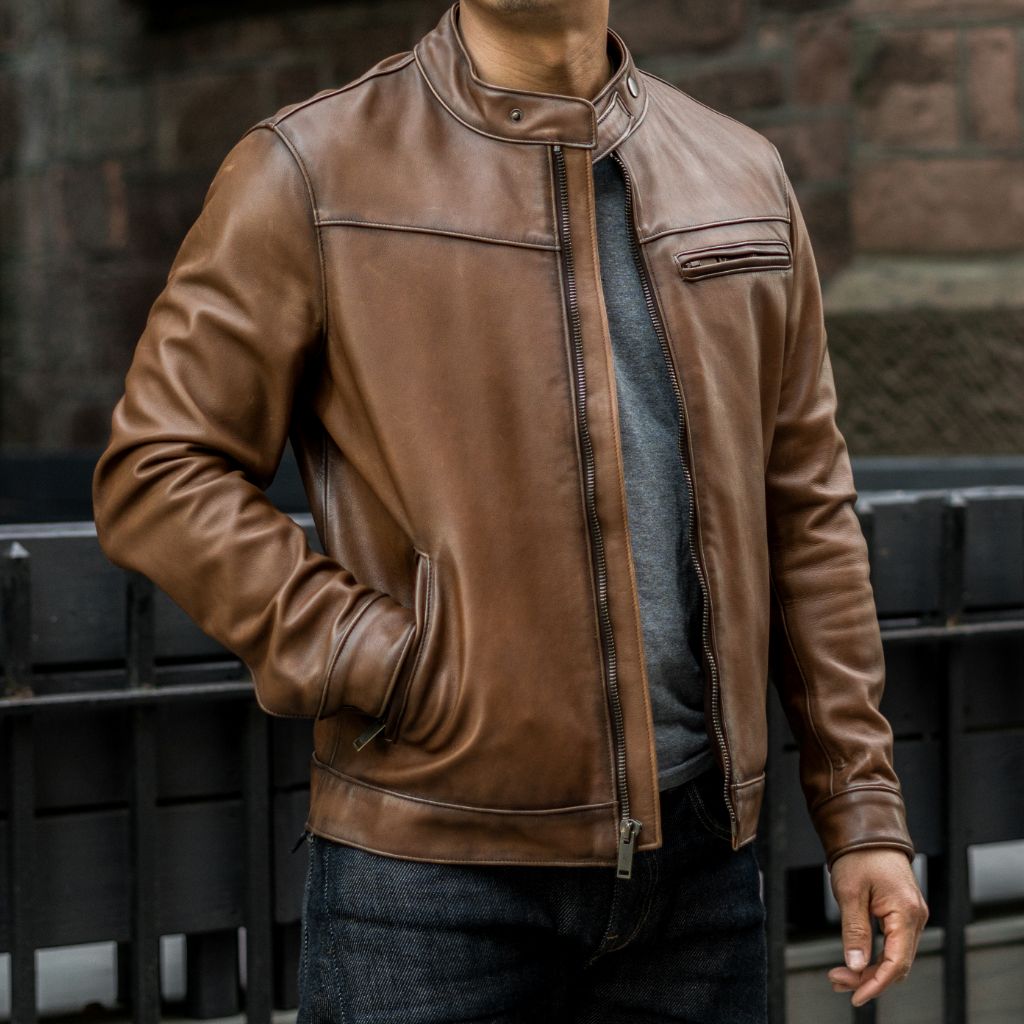 An application scenario or product detail of thursday boot company leather jacket - Image 6