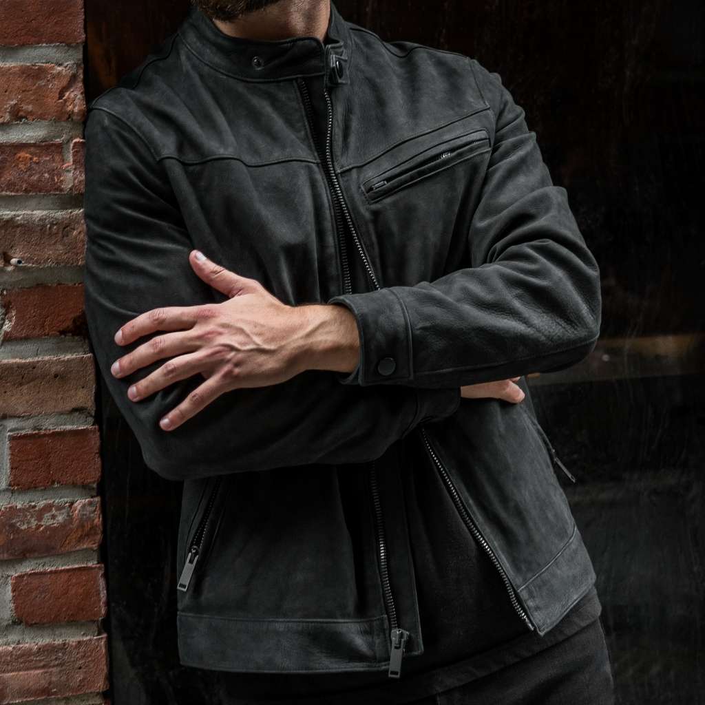 An application scenario or product detail of thursday boot company leather jacket - Image 15