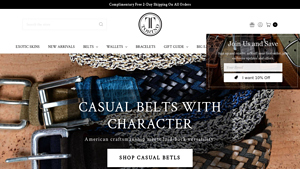 Torino Leather Company - Handcrafted Exotic Leather Belts