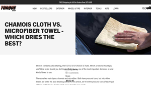 Torque Detail - Microfiber Towels vs. Chamois Cloth