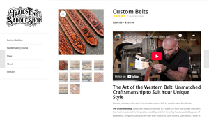 Trails End Saddle Shop - Custom Belts