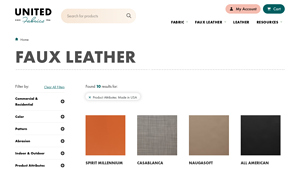 United Fabrics - Faux Leather Key Product