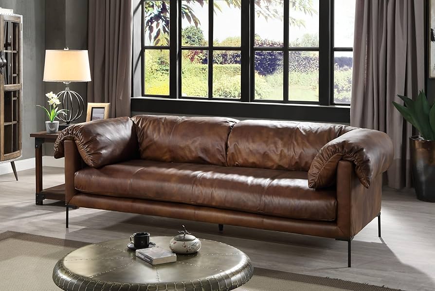 An application scenario or product detail of upholstery leather couch - Image 8