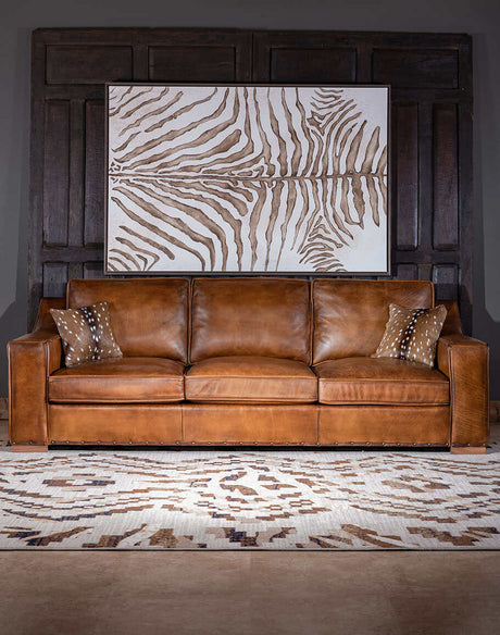 An application scenario or product detail of upholstery leather couch - Image 14