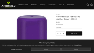Arbortec - NikWax Fabric & Leather Proof