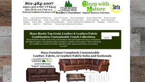 Utah Rustic Furniture - Customizable Rustic Sofas