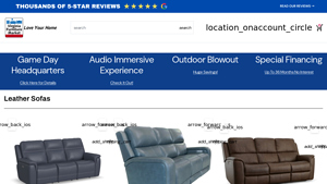 VA Furniture Market - Sawyer Collection Leather Sofas