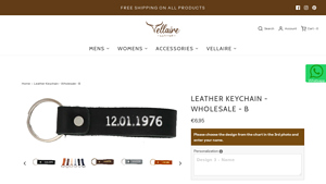 Vellaire - Leather Keychain