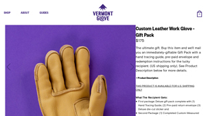 Vermont Glove - Custom Leather Work Glove Gift Pack