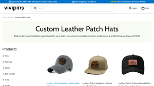 Vivipins - Custom Leather Patch Hats