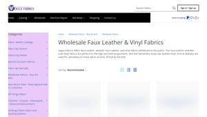Vogue Fabrics - Wholesale Faux Leather & Vinyl