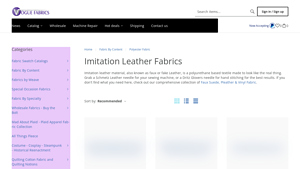 Vogue Fabrics - Imitation Leather Material