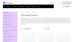Vogue Fabrics - Ultrasuede® Upholstery & Apparel Fabric