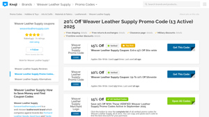 Weaver Leather - Promo Codes & Discounts