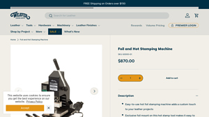 Weaver Leather Supply - Hot Foil Leather Stamping Machine