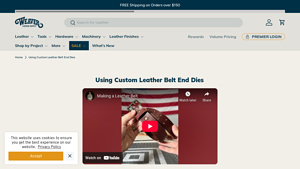 Weaver Leather Supply - Custom Leather Belt End Dies
