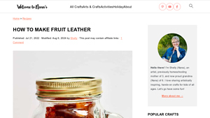 Welcome to Nanas - Homemade Fruit Leather Recipe