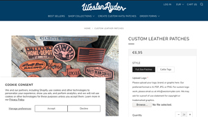 Weston Ryder - Custom Leather Patches
