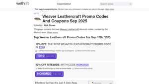 Weaver Leathercraft - Quality Leather Supplies