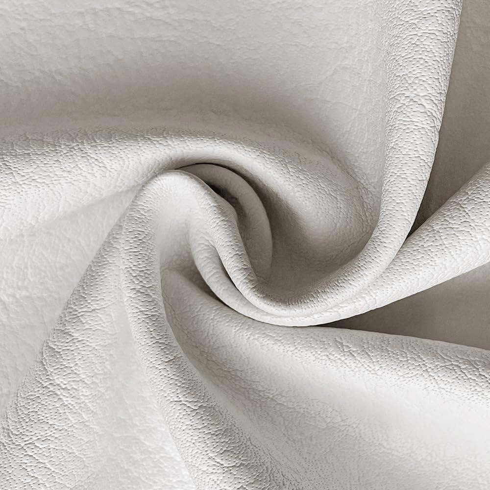An application scenario or product detail of white fake leather fabric - Image 9