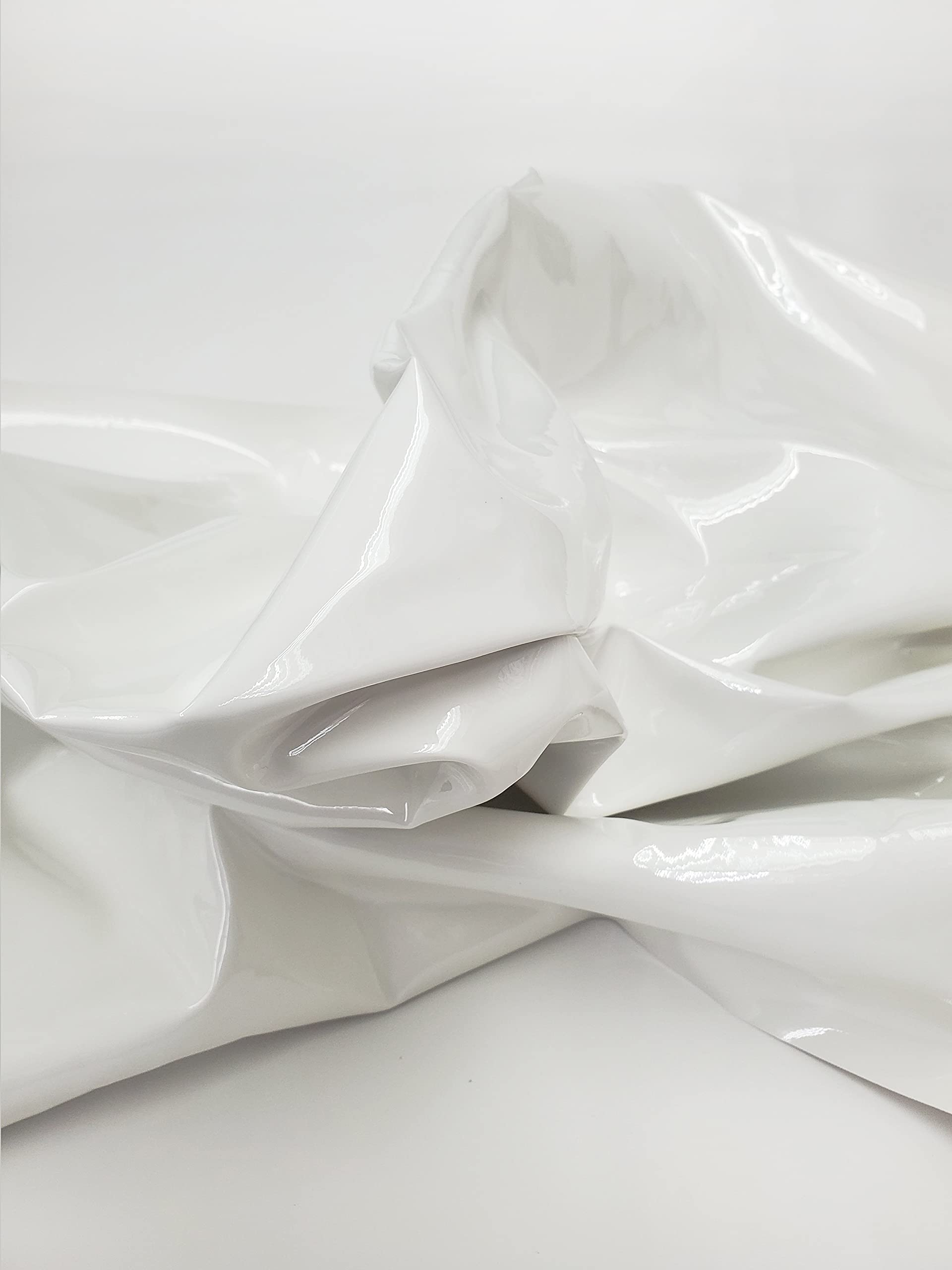 An application scenario or product detail of white fake leather fabric - Image 14