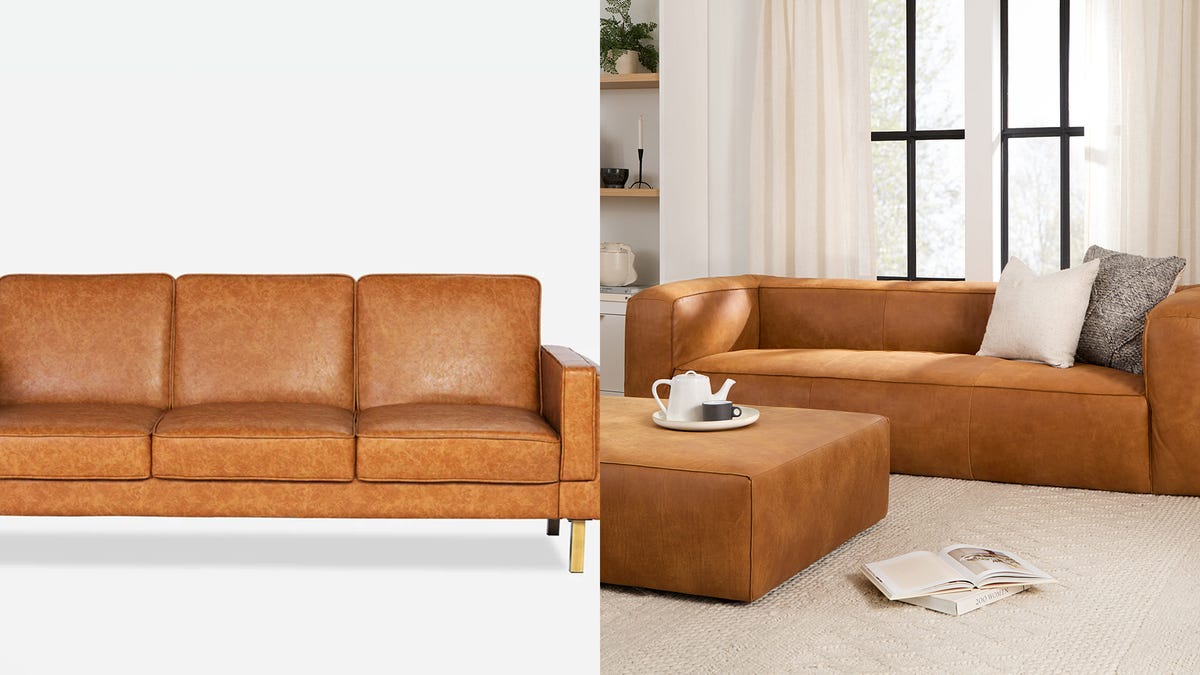 An application scenario or product detail of who makes the best leather couches - Image 5