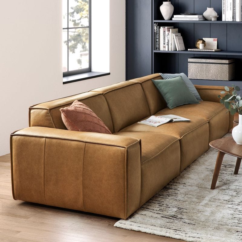 An application scenario or product detail of who makes the best leather couches - Image 11