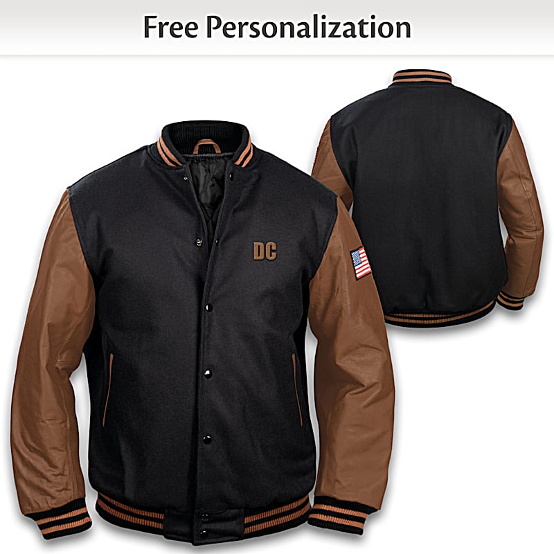 An application scenario or product detail of wholesale varsity jackets with leather sleeves - Image 19