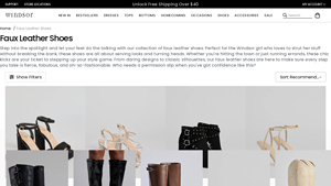 Windsor Store - Faux Leather Shoes