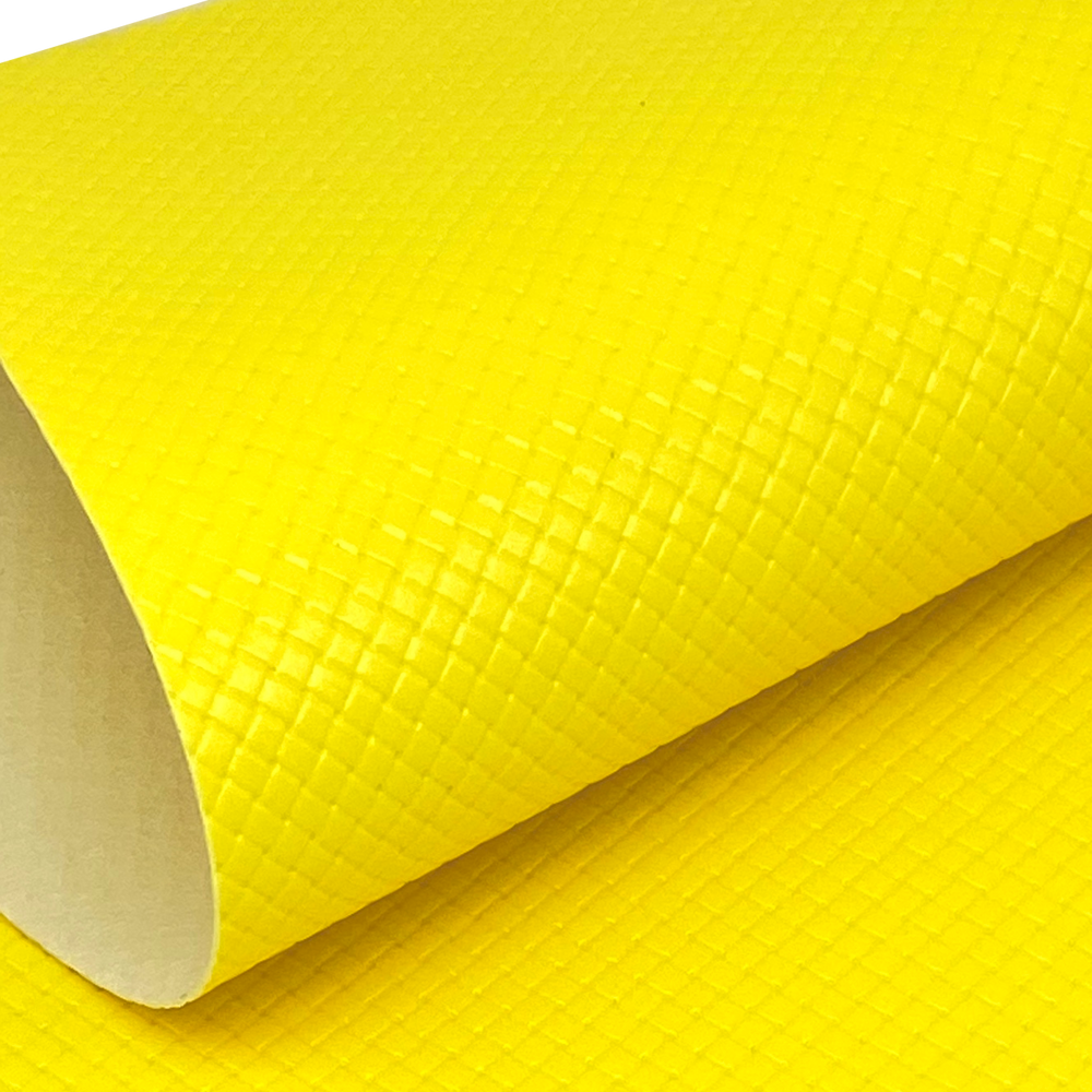 An application scenario or product detail of yellow faux leather fabric - Image 8
