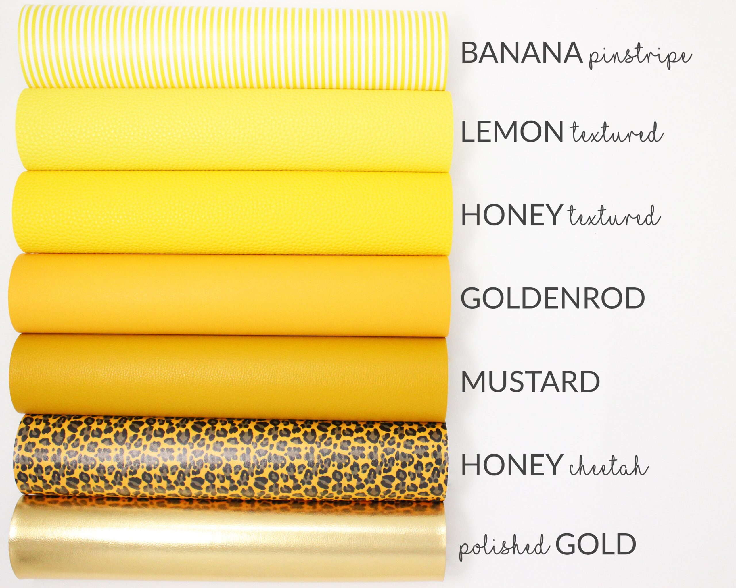 Featured image for the yellow faux leather fabric guide
