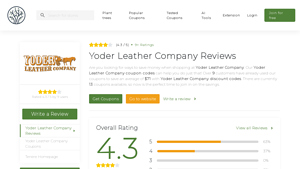 Yoder Leather Company - Customer Ratings Overview