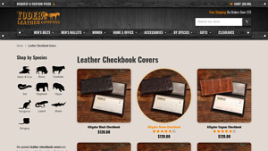 Yoder Leather - Handmade Checkbook Covers